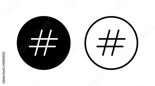 Hashtag icon vector. hashtag simbols
