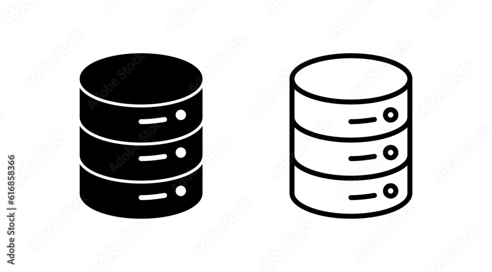 Database icon vector. server icon. storage Database icon vector. server icon. storage