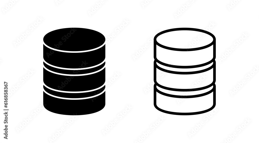 Database icon vector. server icon. storage Database icon vector. server icon. storage