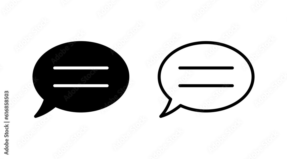 Chat icon vector. Chat Icon in trendy flat style isolated. Speech bubble symbol Chat icon vector. Chat Icon in trendy flat style isolated. Speech bubble symbol