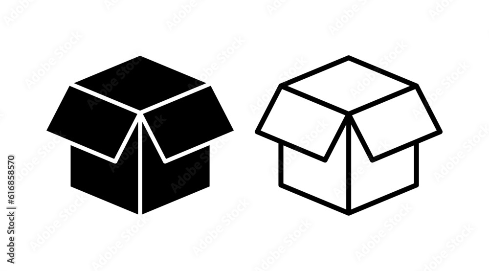 Box icon vector. Box sign. delivery package. parcel box. Box icon vector. Box sign. delivery package. parcel box.