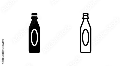 bottle icon vector. bottle icon in trendy flat design