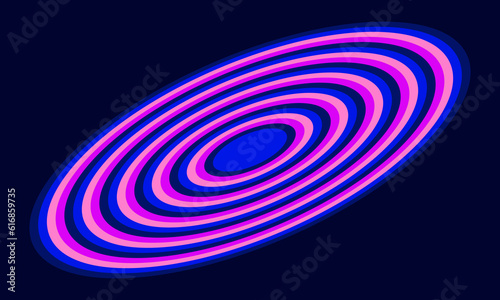 Galaxy disc abstract background. Disc shapes pattern psychedelic color. Cosmos galaxy space background
