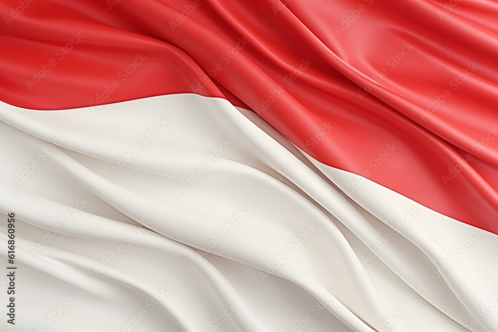 3d textured wave flag of Indonesia background 3d textured wave flag of Indonesia background