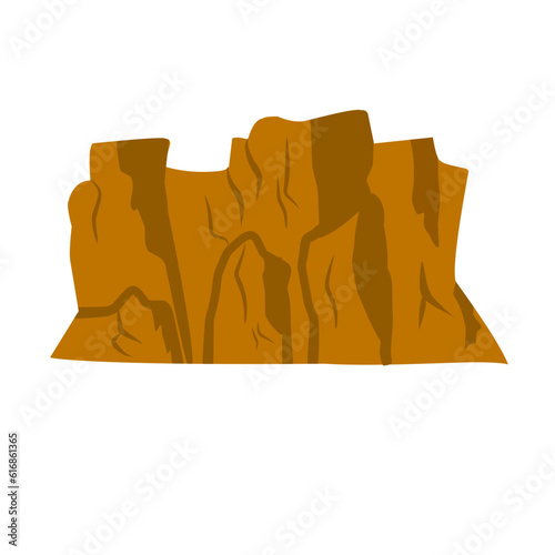 canyon hill cliff illustration