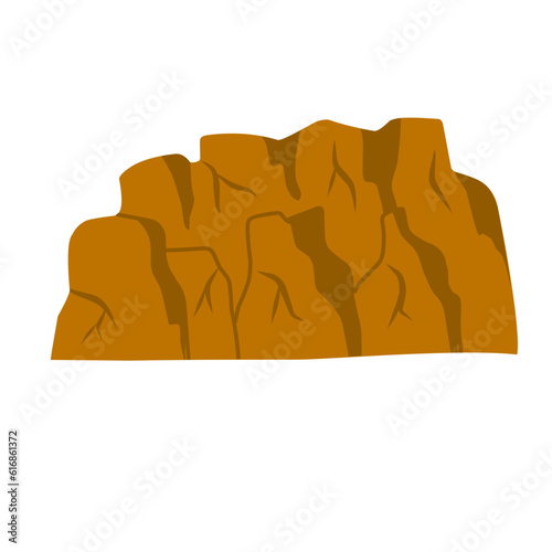 canyon hill cliff illustration