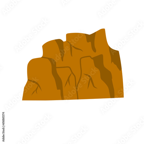 canyon hill cliff illustration