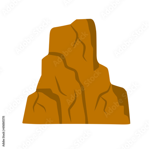 canyon hill cliff illustration