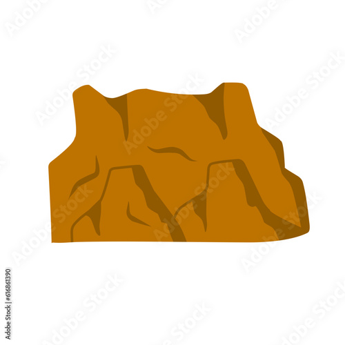 canyon hill cliff illustration