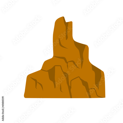 canyon hill cliff illustration