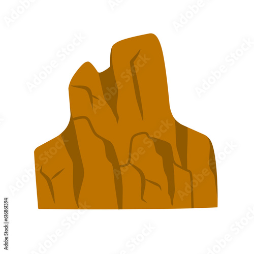 canyon hill cliff illustration