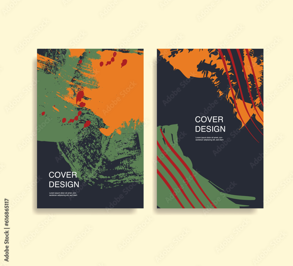 cover design abstract ink background