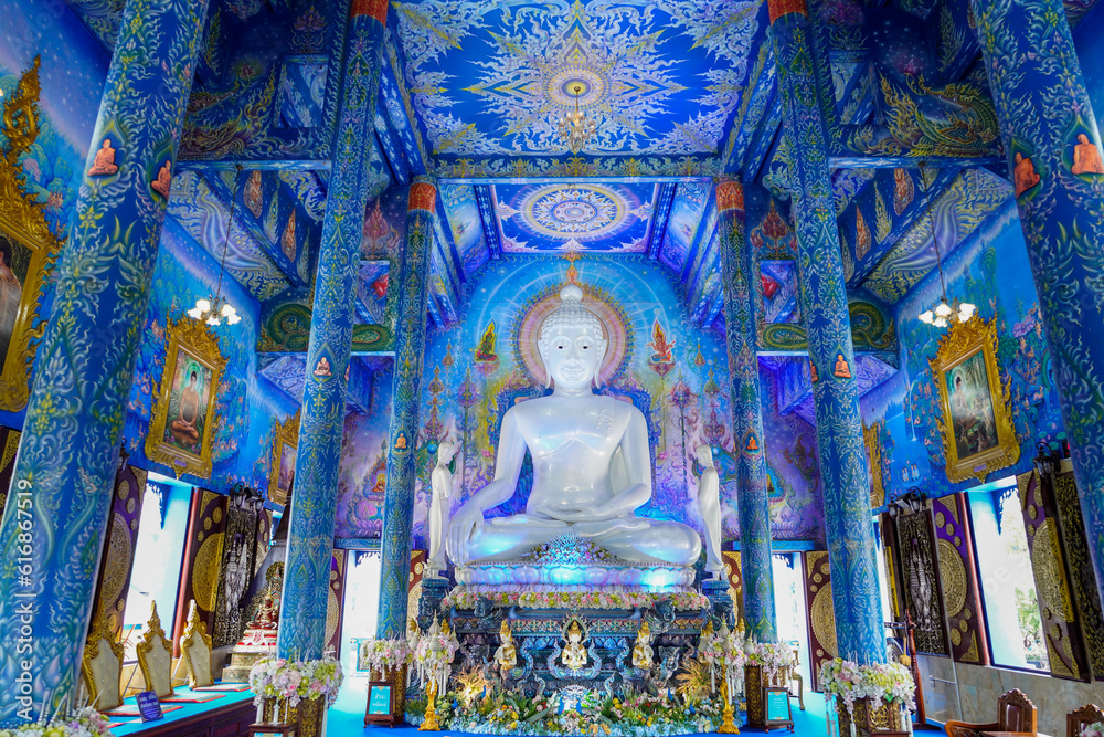 Rong Sua Ten temple or Blue temple in Chiang Rai Province, Thailand