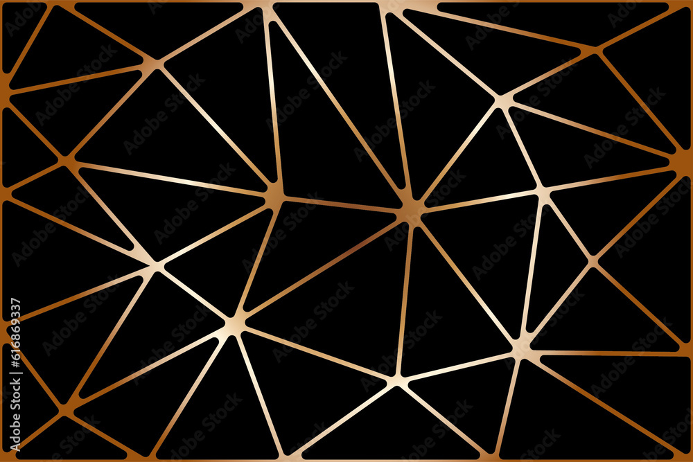 Mosaic of tile pattern. Design triangle line gold on black background. Design print for illustration, texture, textile, wallpaper, background. Set 3 Mosaic of tile pattern. Design triangle line gold on black background. Design print for illustration, texture, textile, wallpaper, background. Set 3