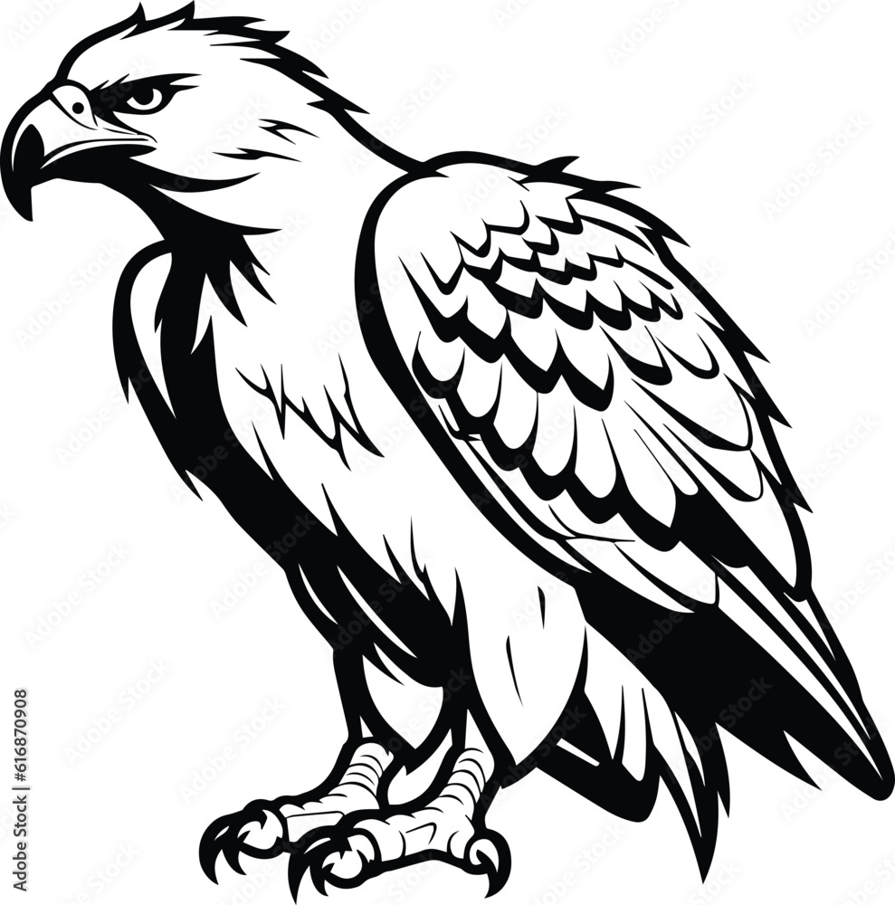 Eagle Logo Monochrome Design Style