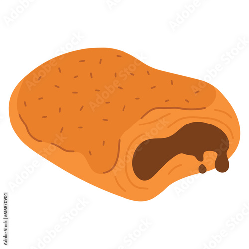 Bread with chocolate filling