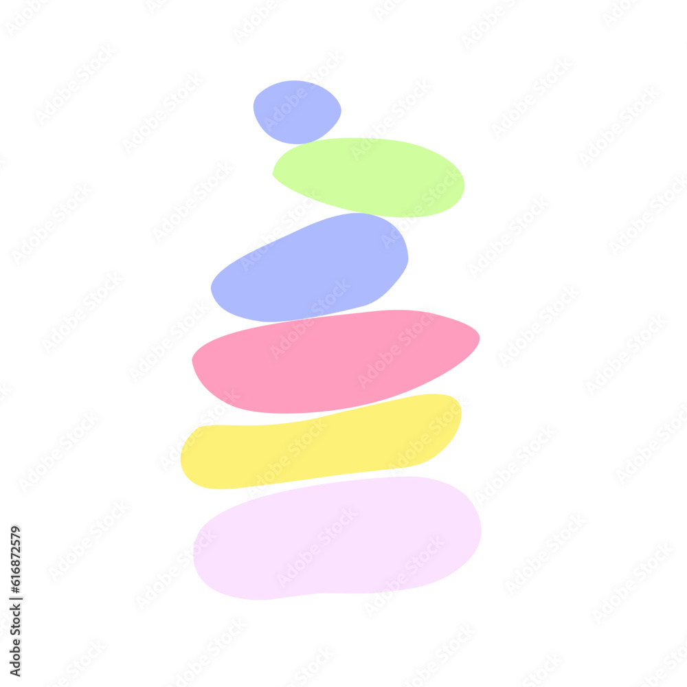 colorful stone balance element colorful stone balance element