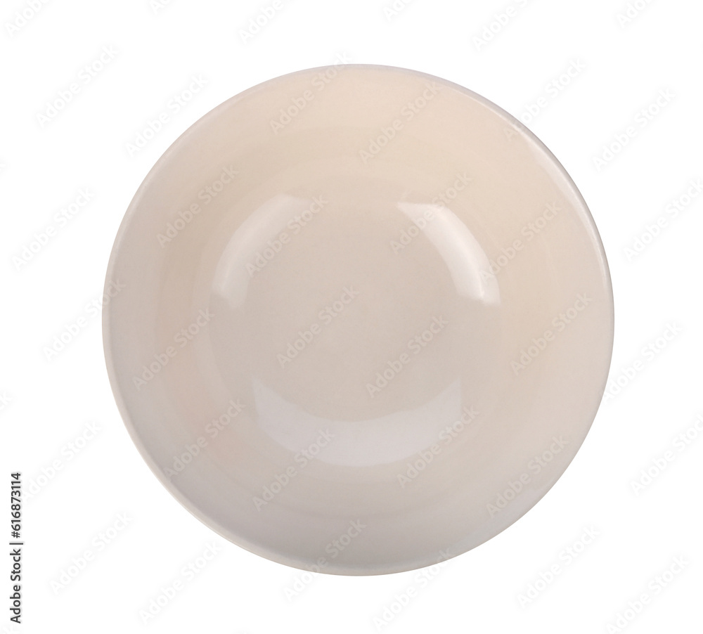 Beige ceramic bowl or ramekin on transparent png Beige ceramic bowl or ramekin on transparent png