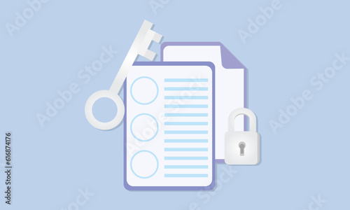 Check list with key takeaway. concept of highlight the main points