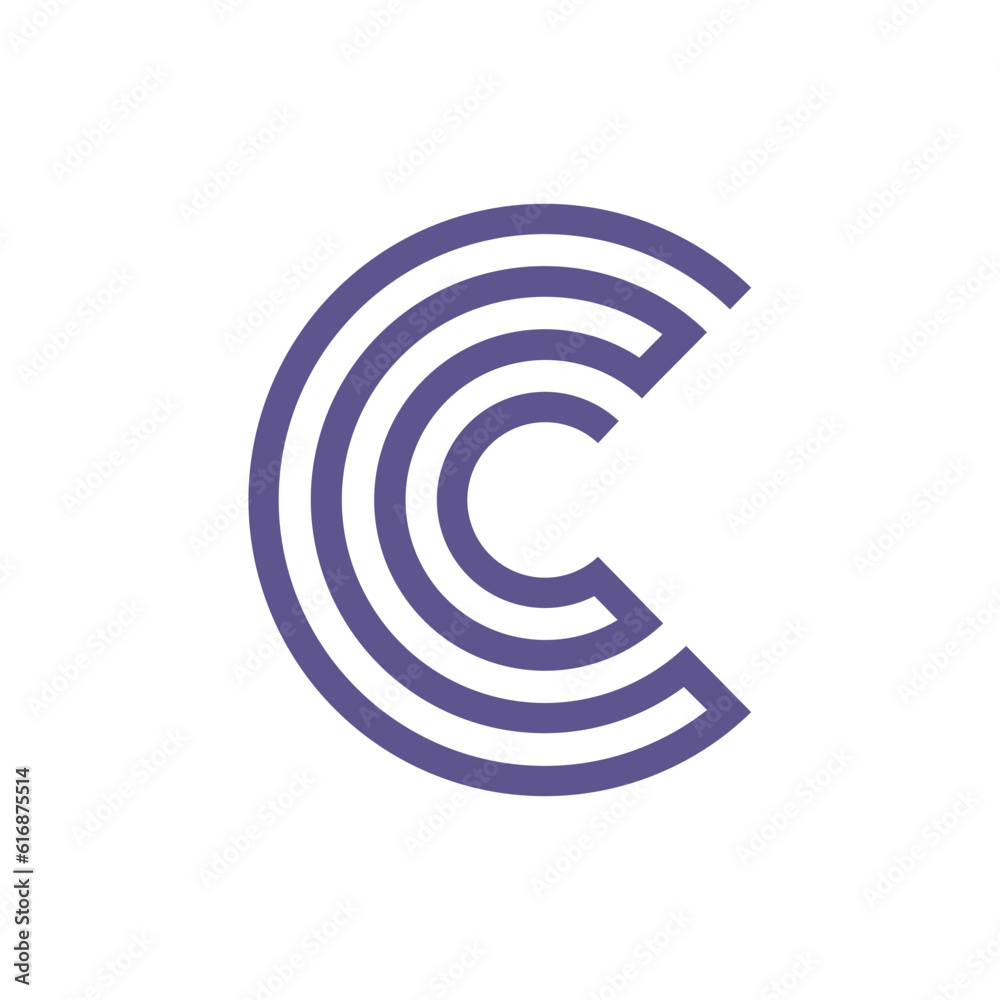 C logo. Monogram design vector logo. Monogram initial letter mark C logo design C logo. Monogram design vector logo. Monogram initial letter mark C logo design