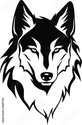 Wolf Logo Monochrome Design Style © FileSource