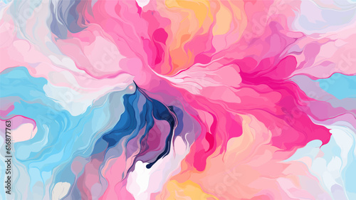 Abstract multicolored background. Blending watercolor paints. Vector illustration for design. Cover background, invitation background, packaging design, wall drawings, fabric and printing.
