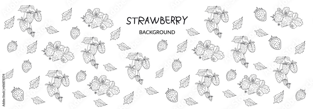 strawberry berry background, design element for packaging, banner, postcard, fabric, sketch illustration
strawberry berry background, design element for packaging, banner, postcard, fabric, sketch illustration