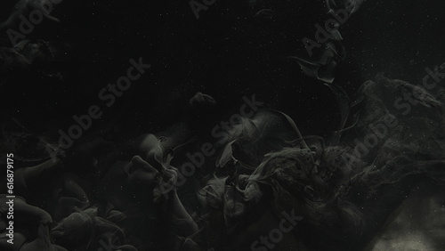 Obraz na plátně Black smoke texture