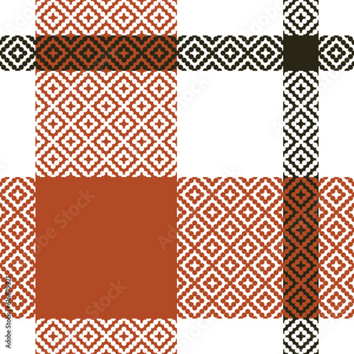 Tartan Seamless Pattern. Classic Plaid Tartan Traditional Scottish Woven Fabric. Lumberjack Shirt Flannel Textile. Pattern Tile Swatch Included.