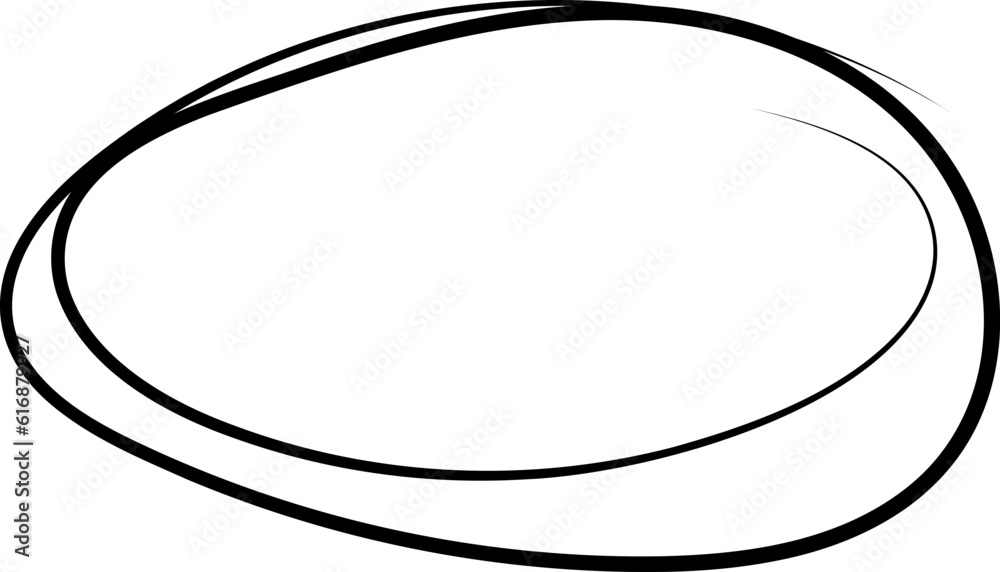 Hand drawn ovals and circles. Circle frames. Ellipses in doodle style. Vector illustration isolated on transparent background. Hand drawn ovals and circles. Circle frames. Ellipses in doodle style. Vector illustration isolated on transparent background.