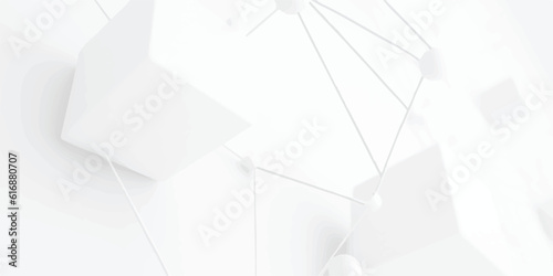 Abstract digital background of points and lines. Glowing grey plexus. Big data. Network or connection. Abstract technology science background.  vector background abstract technology communication. 