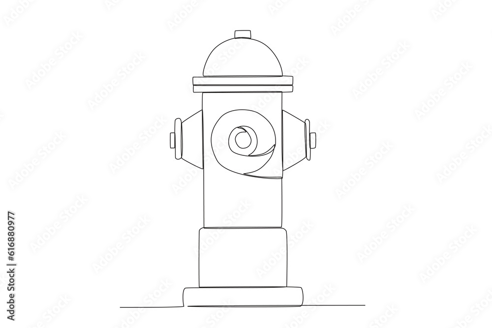 Vector simple line of hydarnt one line concept of fire department equipment drawing and continuous line.
Vector simple line of hydarnt one line concept of fire department equipment drawing and continuous line.