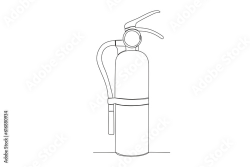 Vector simple line of apar one line concept of fire department equipment drawing and continuous line.
