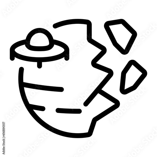 invasion line icon
