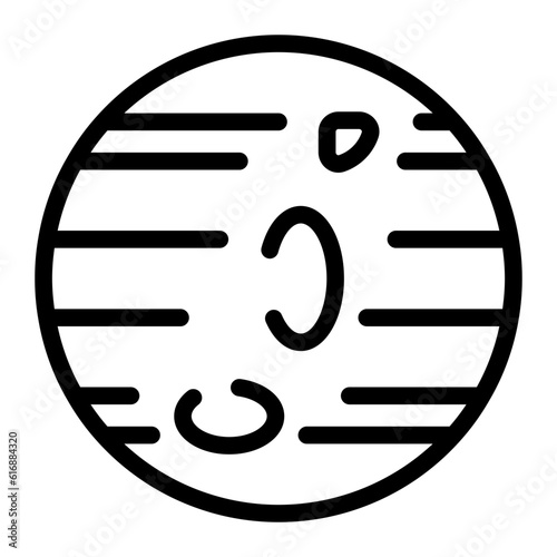 planet line icon