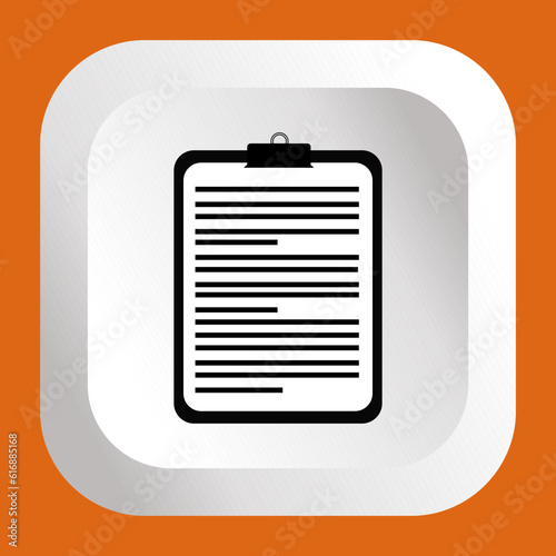 Clipboard icon vector. Task line icon symbol vector illustration