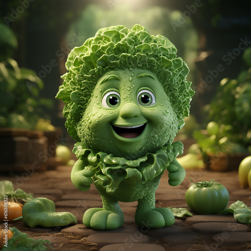 Cabbage Adorable and lovable character,