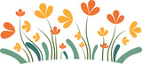 flower design illustration for logo, wall art, sticker, decoration and printing.
