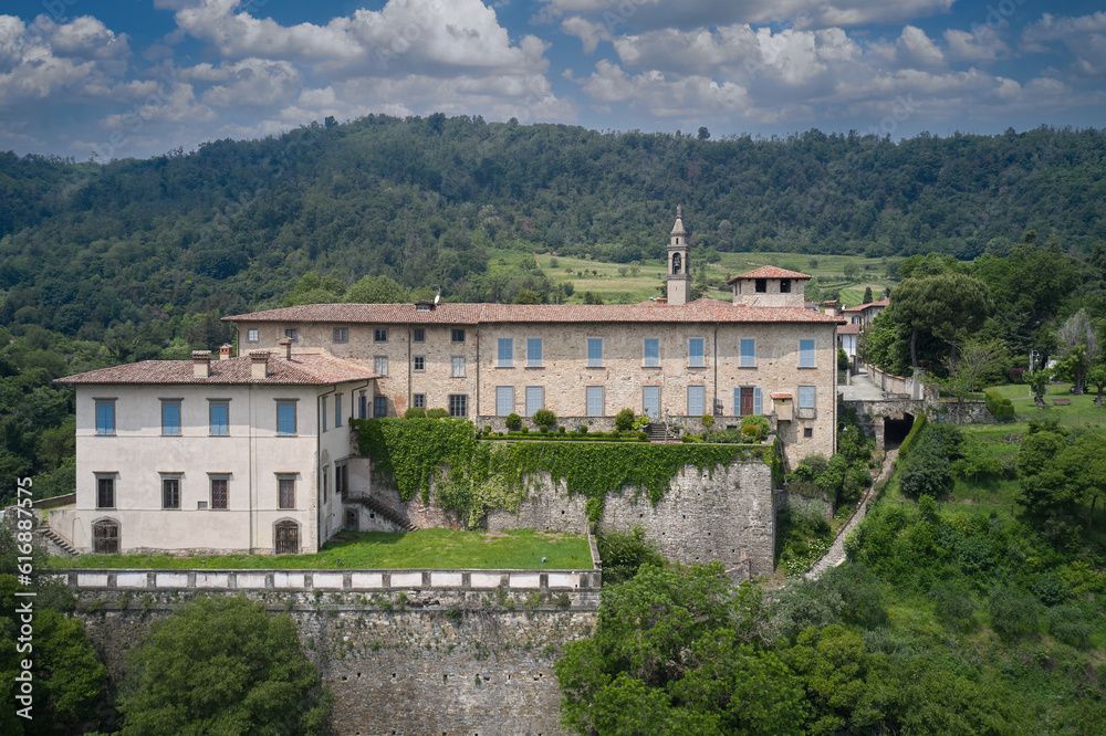 Castle Conti Calepio in the province of Bergamo, Italy
