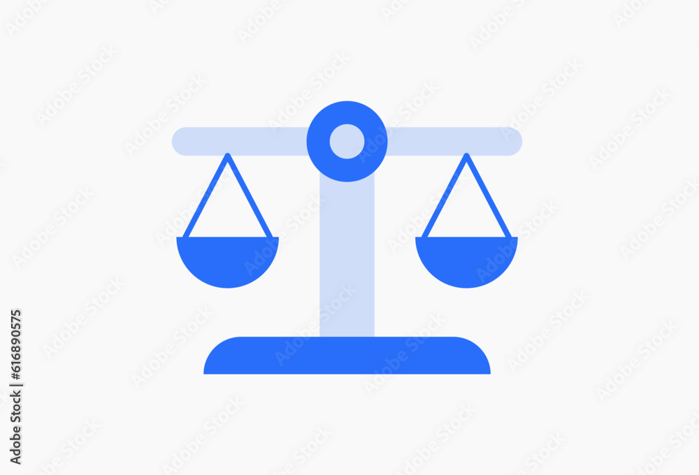 Geometric justice illustration in flat style design. Vector illustration and icon. Geometric justice illustration in flat style design. Vector illustration and icon.