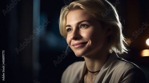 Wallpaper Mural 笑顔のビジネスウーマン　AIイラスト Torontodigital.ca