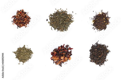 tea seeds isolated on white
