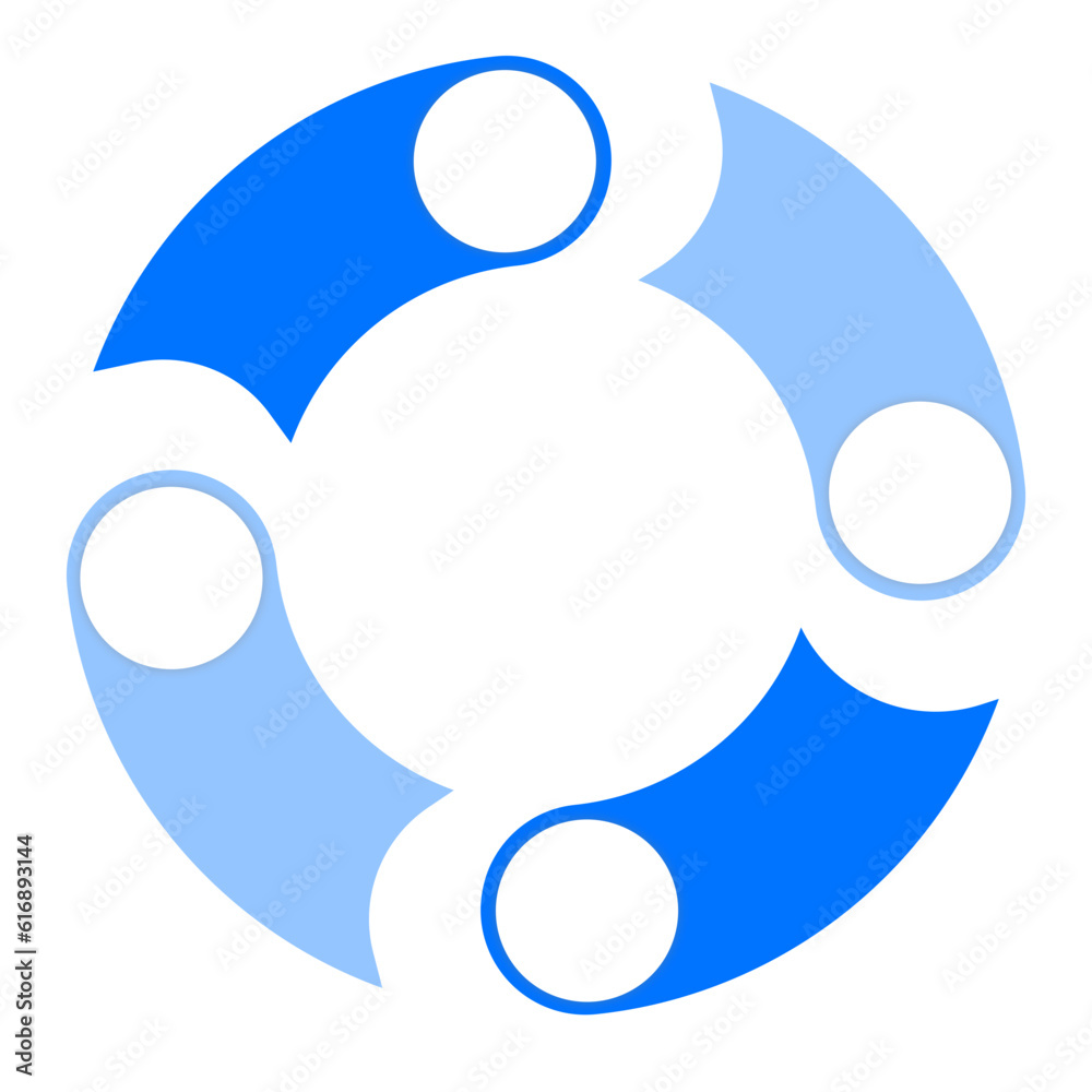 Fototapeta premium Creative Process Diagram