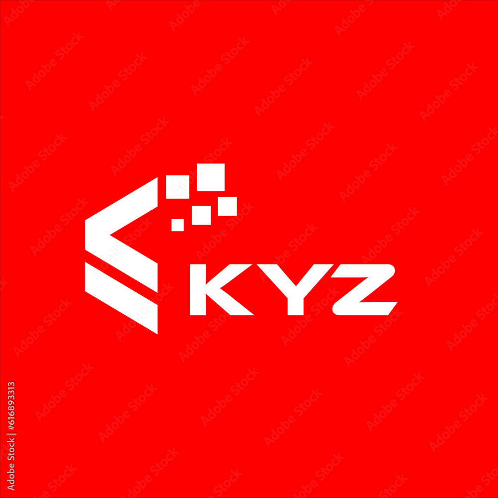 KYZ letter technology logo design on red background. KYZ creative initials letter IT logo concept. KYZ setting shape design.
KYZ letter technology logo design on red background. KYZ creative initials letter IT logo concept. KYZ setting shape design.