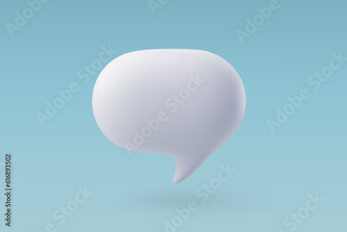 3D speech bubble. vector talking box, chatting box, message dialog balloon