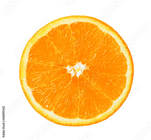 Orange slice isolated on transparent png