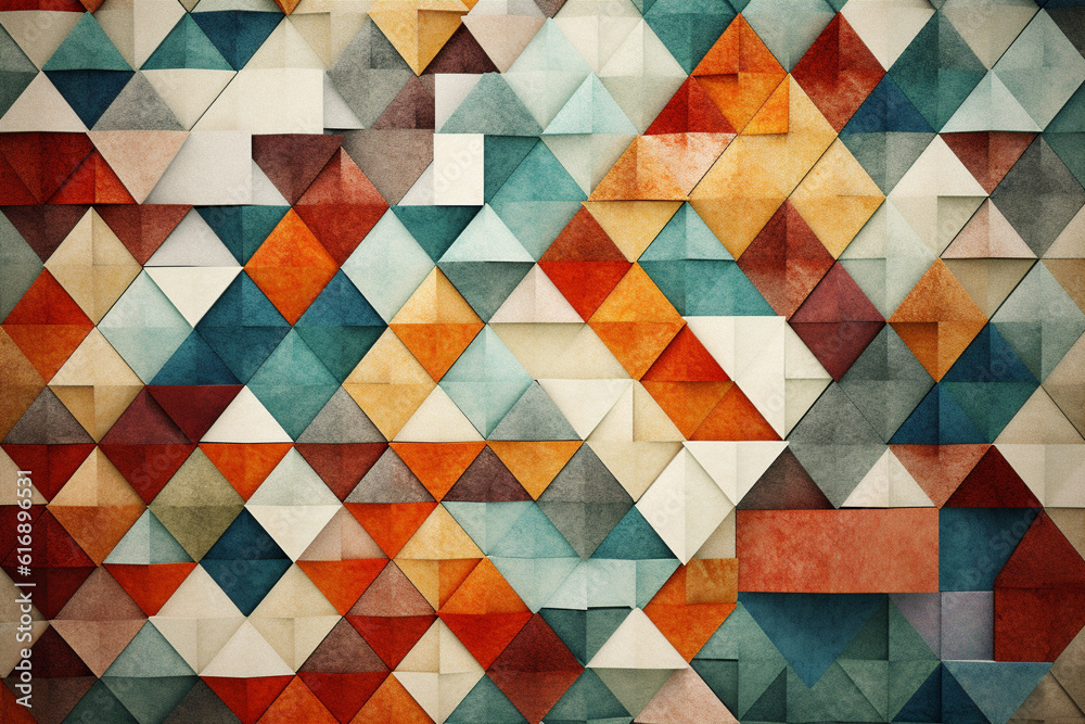 Textured Wallpaper colorfull background with geometric parts. AI generated Textured Wallpaper colorfull background with geometric parts. AI generated