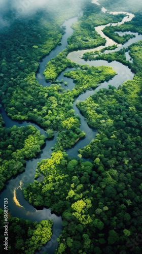 Amazon river in Brazil stock photo Aerial View, Amazon River, Amazon  Region, Amazon Rainforest, River #605597933 - FotoTapety
