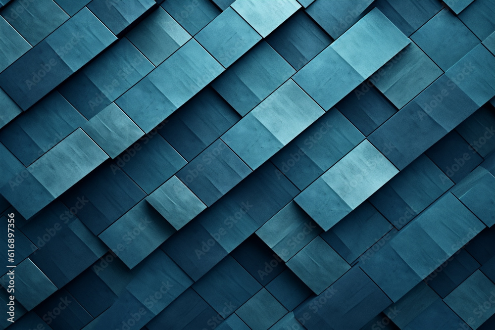 Fototapeta premium Textured wallpaper background with a 3d geometric parts. AI generated