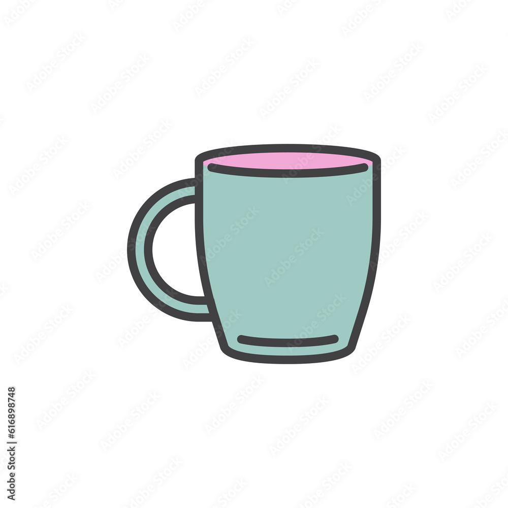Coffee Mug filled outline icon Coffee Mug filled outline icon